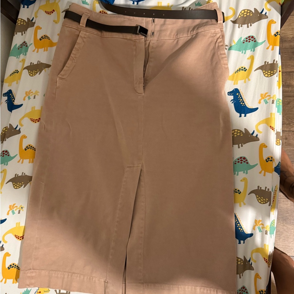 Peserico Tan Pencil Skirt Knee-length Work